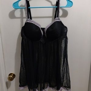 Black Torrid Babydoll Lingerie